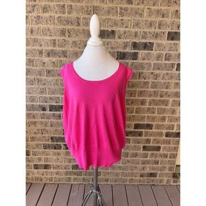 Lane Bryant Women's Size 26/28 Pink Fully Cotton Sleeveless Top NWT